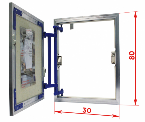 Сантехнические люки под плитку серии AL-KR 80x30 см Люкер, ревизионные сантехнические люки