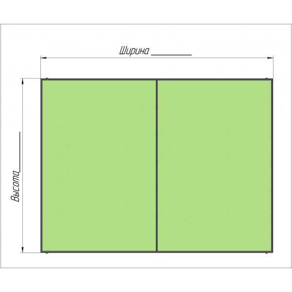 Скрытый люк под покраску серии ПП (Короб) Люкер, ревизионные сантехнические люки